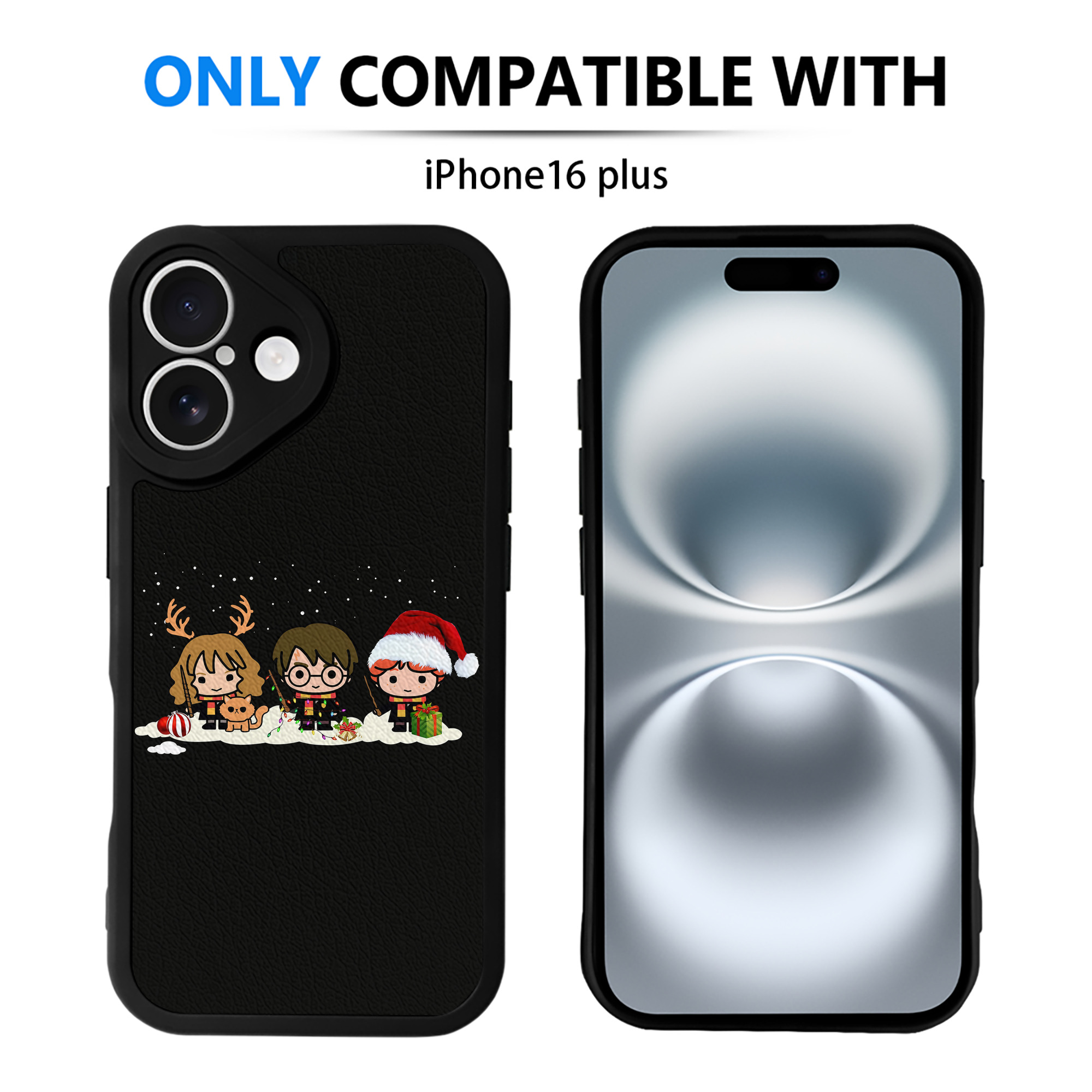 （画像用） Harry Potter ハリー・ポッターシリーズ 【iPhone 16シリーズ対応】シリコンスマホケース（レザー調） 材質：シリコン